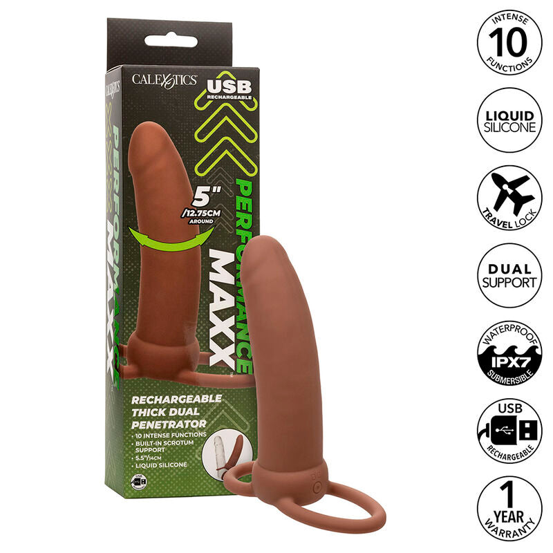 Strap-on Creux Vibrant Fetish Fantasy Series - 27.9 Cm, Avec Billes, Multicolore, Neuf